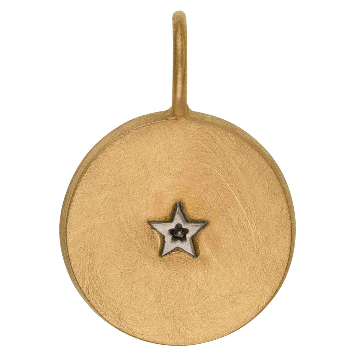 Compass Framed Round Charm