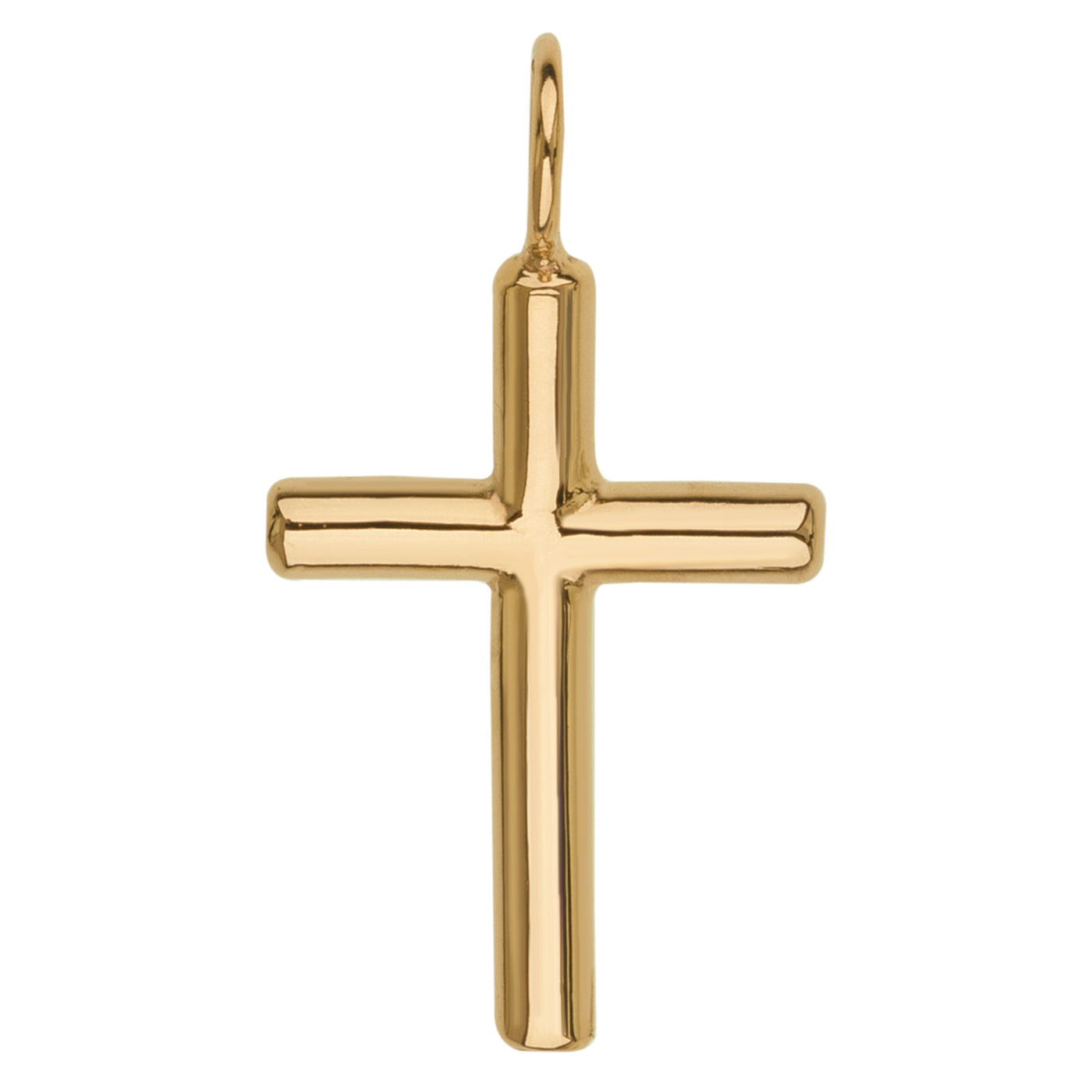 Gold High Polished Cross Charm