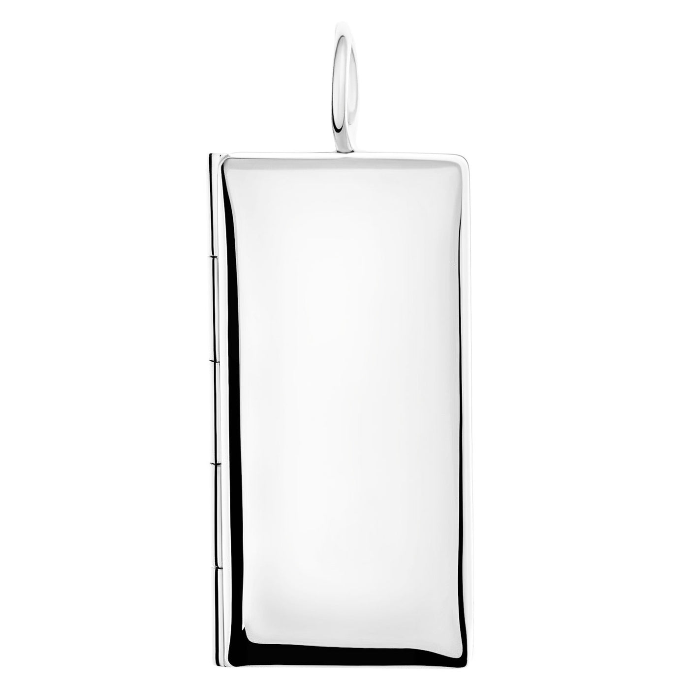 Silver Rectangular Locket with a Personalized Page