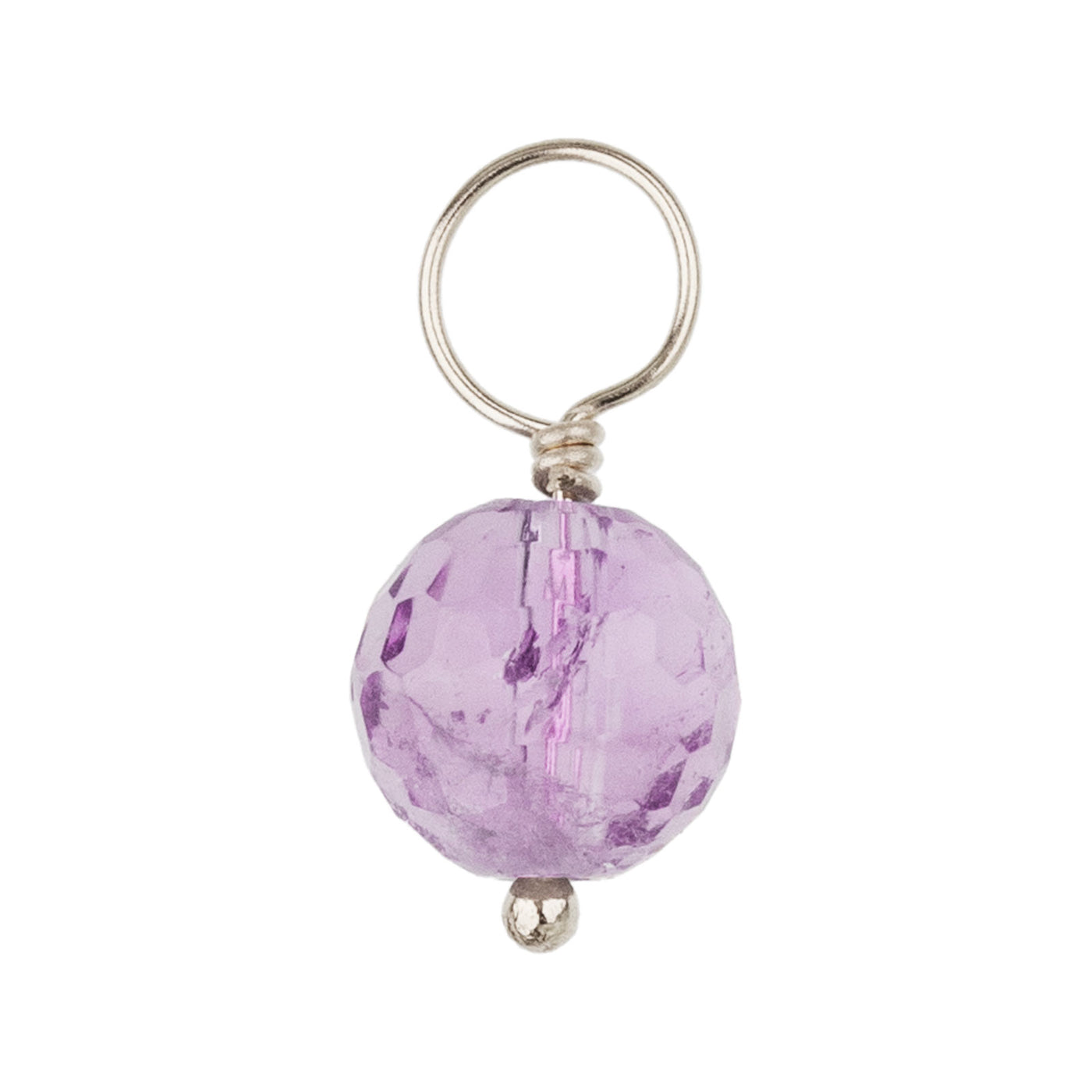 Purple Amethyst Faceted Ball Gemstone
