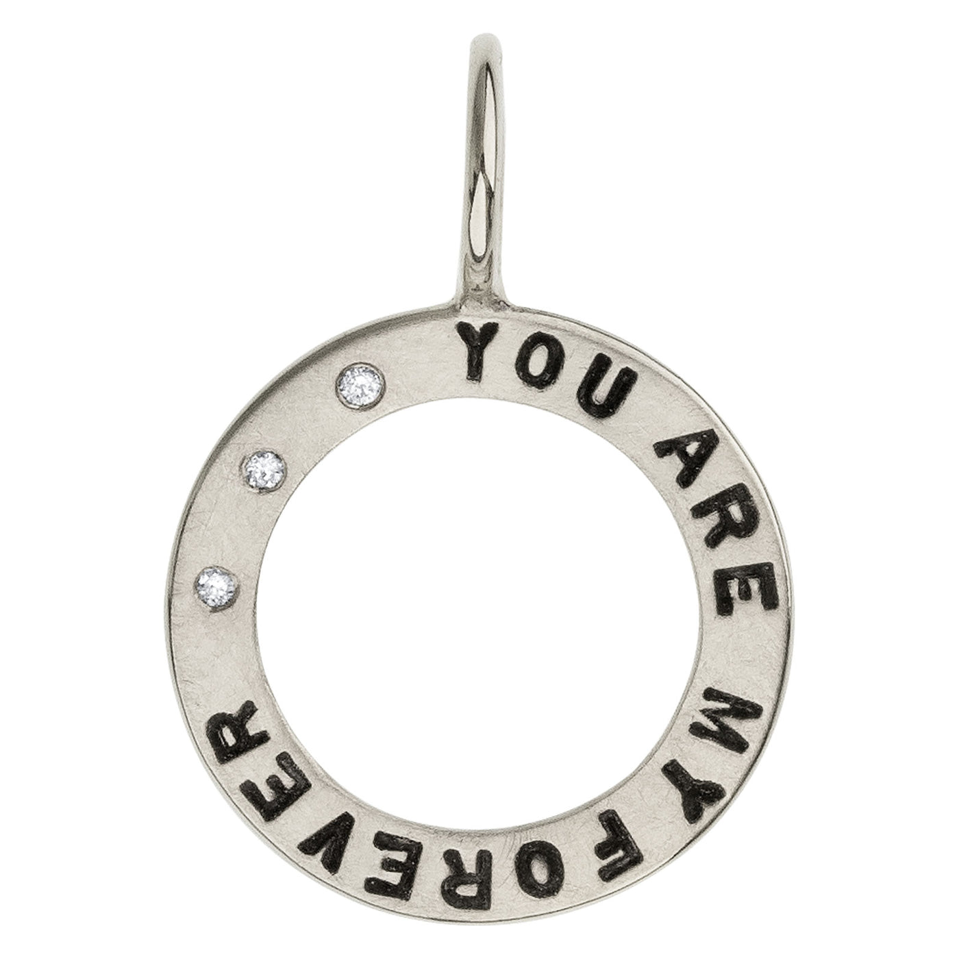 Silver My Forever Open Circle Charm