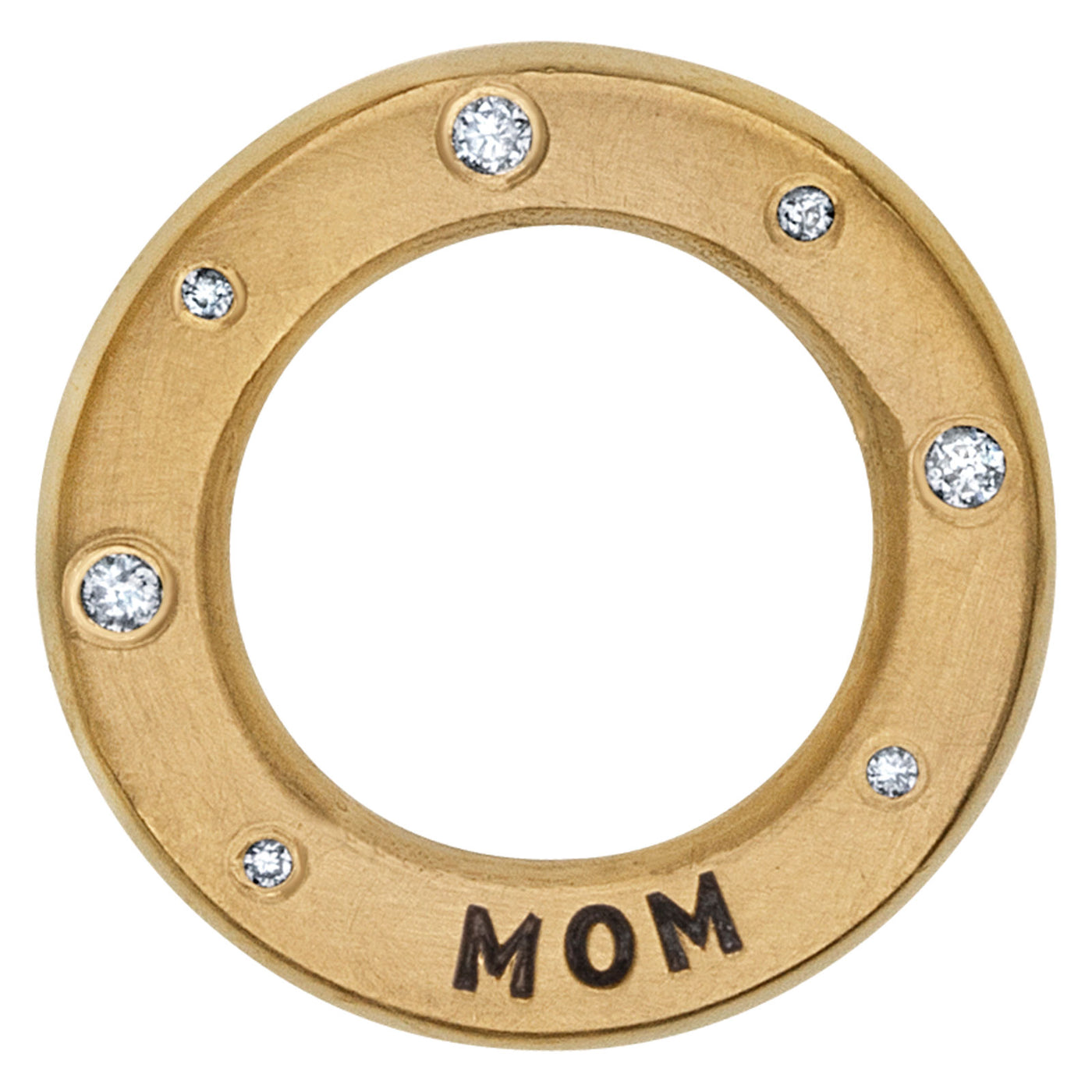 Gold Mom Thick Open Circle