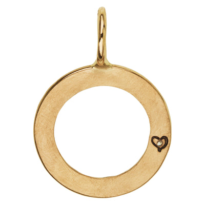 Gold Love You So Much Open Circle Charm