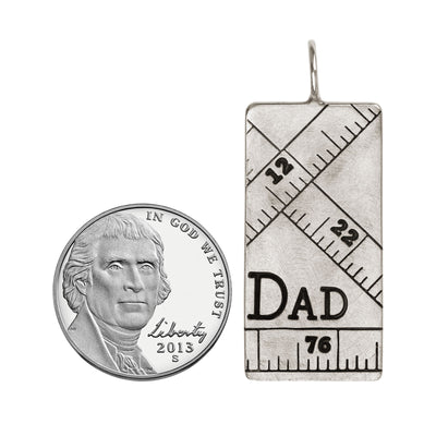 Dad Measuring Tape ID Tag